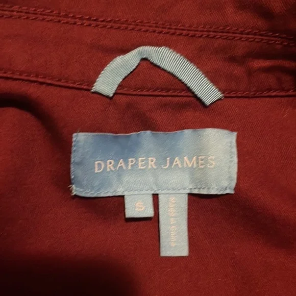 Draper James Utility Coat Deep Wine Size S 4/6 w/pockets NWOT - Picture 6 of 8